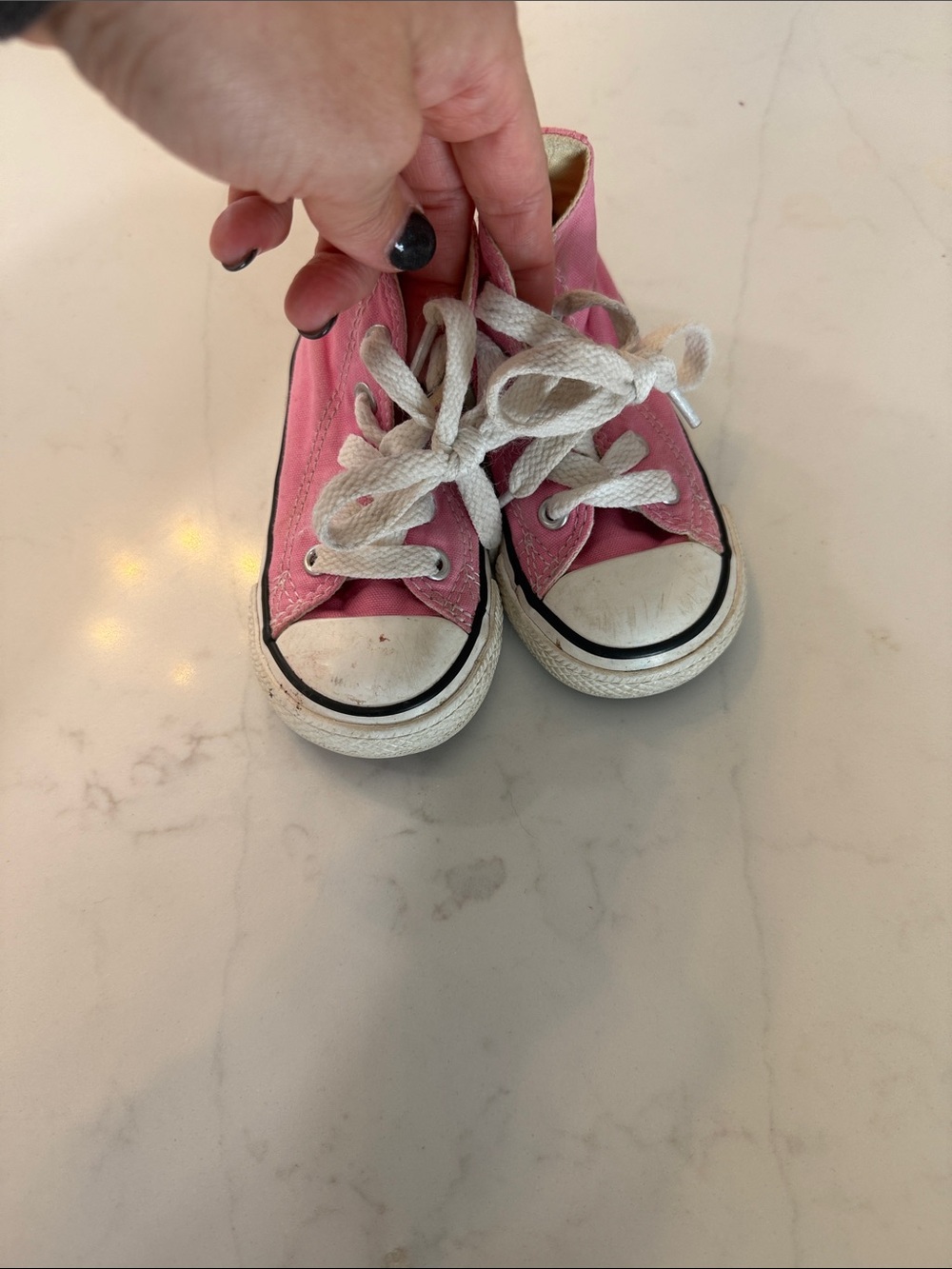 Converse Pink High-Top Kids Canvas Sneakers